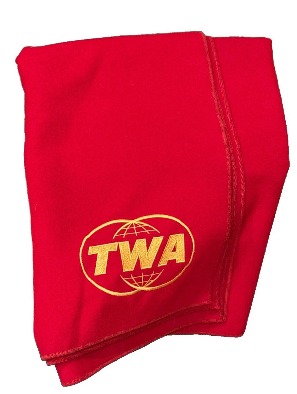 Mad Men Don Draper Red TWA Blanket Original Season 7 Prop Master Owned COA